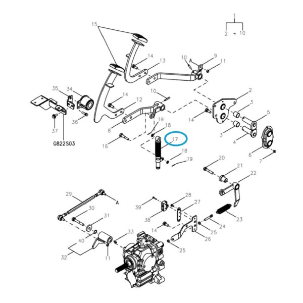 Amortyzator HST / TRG291 / LS Tractor / 40007686 / A1291238