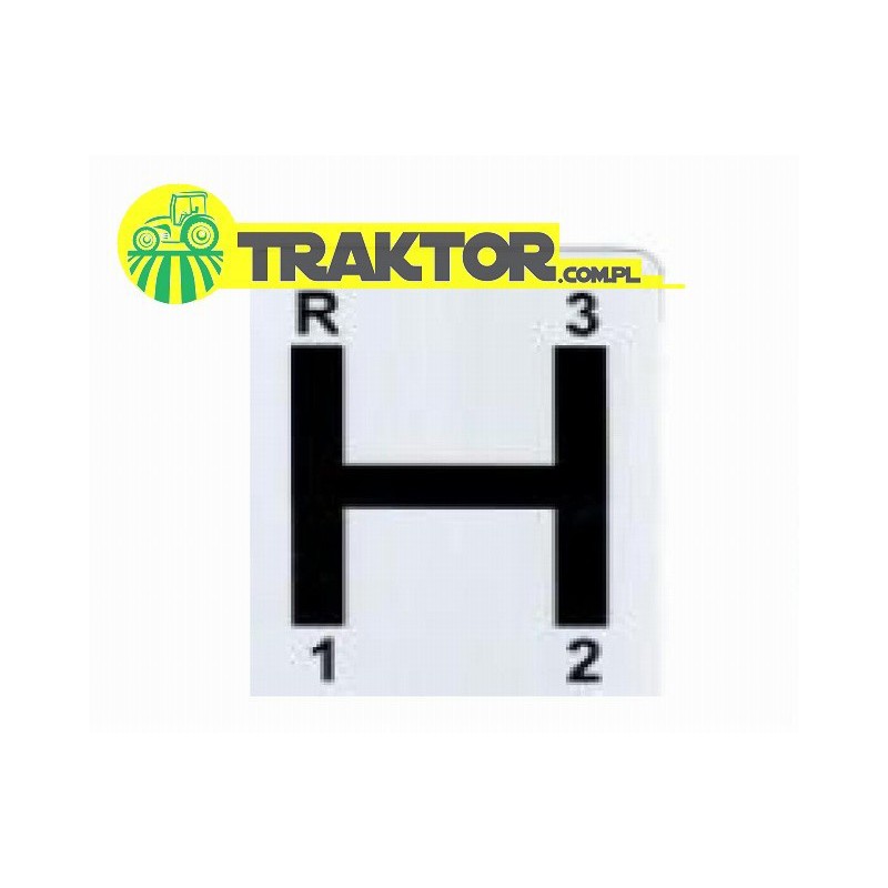 autocollants - Plaque de changement de vitesse H