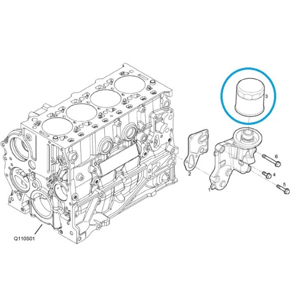 copy of Filtro de aceite de motor 504182851 / LS PLUS70 / LS PLUS80 / LS PLUS90 / Tractor LS / 40199026