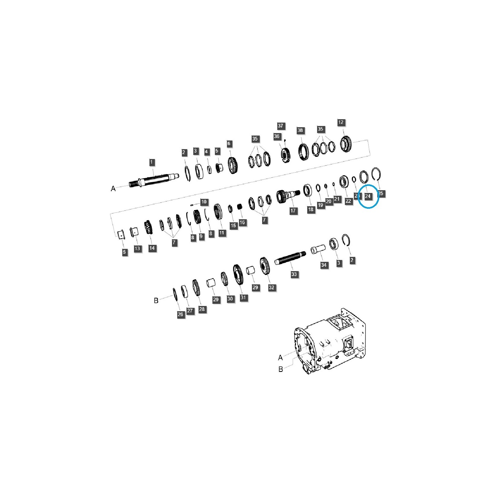 Distanční podložka / TRG281 / Traktor LS / 40310121