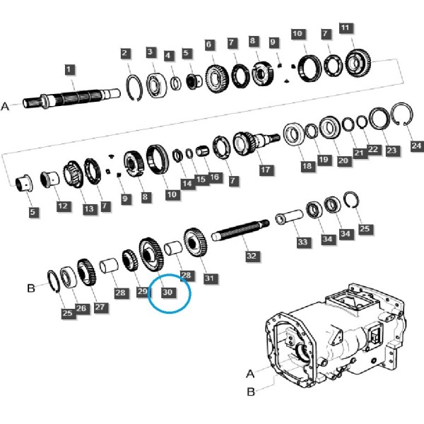 Koło zębate M/DRVN 1ST / TRG281 / LS Tractor / 40262758
