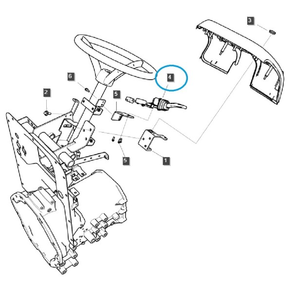Przełącznik zmiany kierunku jazdy / TRG750 / LS Tractor / 40588861