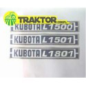 Cost of delivery: Jeu d'autocollants KUBOTA L1500DT