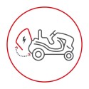 Vaciado eléctrico de la cesta de los tractores AL-KO