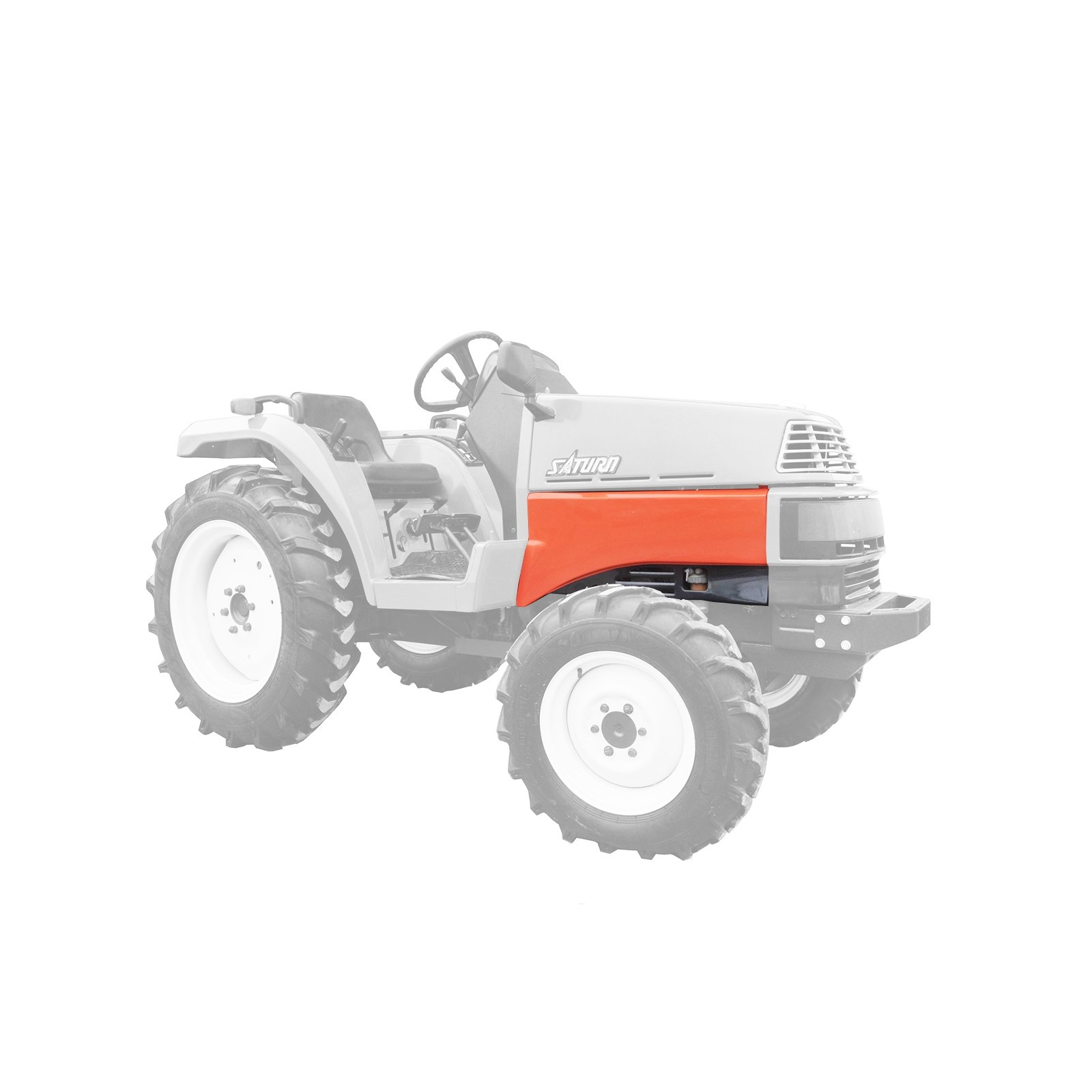 Capot latéral / droit / Kubota GT3 / GT5 / Saturn X20 / Saturn X24