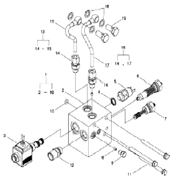 Hydraulikventil Zapfwelle / 4WD / EHD / LS PLUS 70 / LS PLUS 80 / LS PLUS 90 / G822 / 40311702 / 20021112