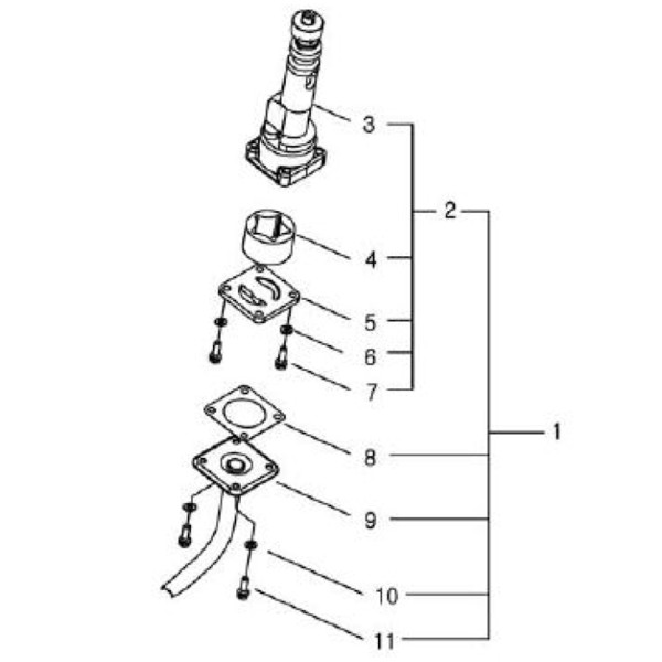 Conjunto de bomba de combustible / Tractor LS / n.º 20120613