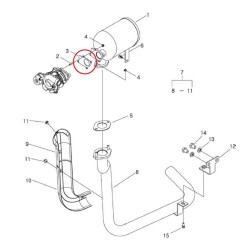 Schalldämpferdichtung / Ø 45 mm / TRG150 / A1151158 / 40006947