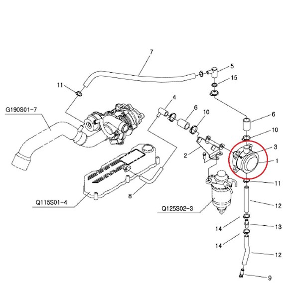 Sekundärluftpumpe / LS U5020 / Q1150012 / Nr. 40006963