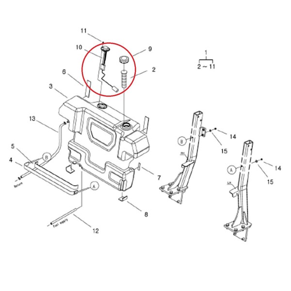 Wskaźnik poziomu paliwa / LS R41 / A1040235 / MT40007054 / 40162039 / nr 40007054 | Traktor.com.pl