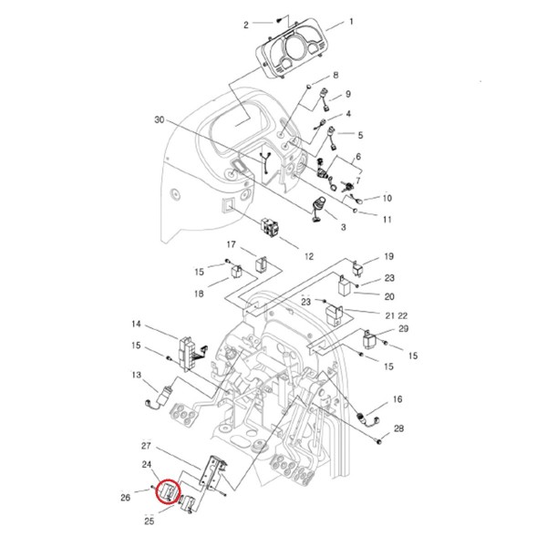 Capteur de position du levier d'arbre de prise de force / 125VAC/15A / TRG750 / MT40007111 / A1750300 / 40007111