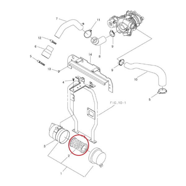 Filtre à air LS Tracteur TRG190 / MT3.50 / MT3.55 / MT3.60 / 40007576 / A1190108