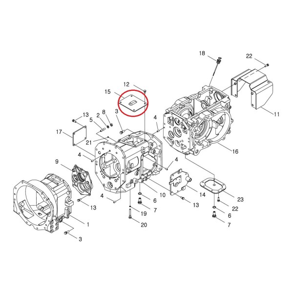 Kryt spojky vývodového hriadeľa / č. 40011299 / Traktor LS