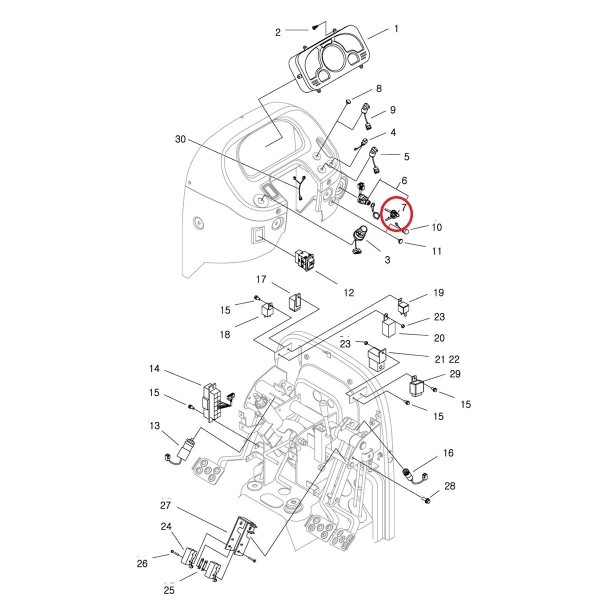 Llaves de encendido / TRG750 / Tractor LS / no 40012655