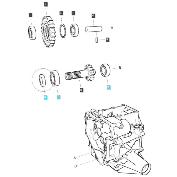 Uszczelniacz / LS MT1.25 / LS MT3.35 / LS MT3.40 / LS MT3.50 / LS MT3.60 / LS XJ25 / A0651253 / n.º 40012884