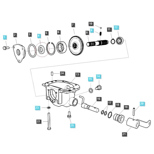 Uszczelniacz / LS MT1.25 / LS MT3.35 / LS MT3.40 / LS MT3.50 / LS MT3.60 / LS XJ25 / A0651253 / nr 40012884