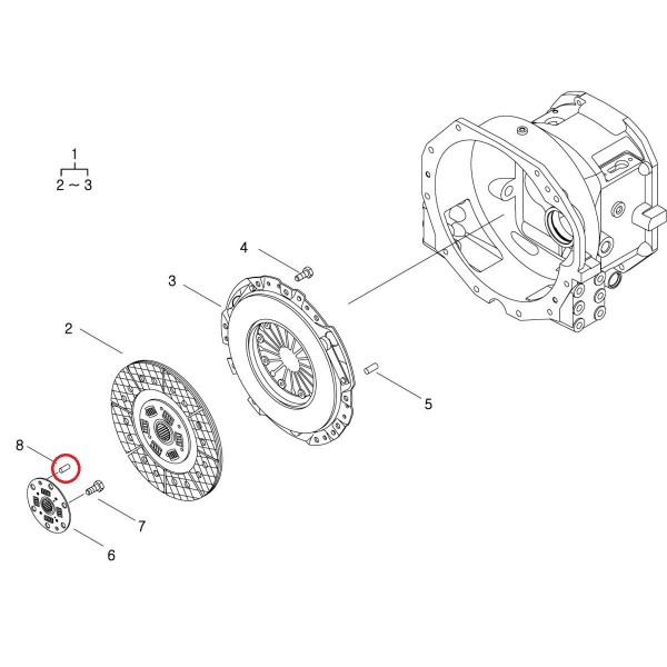 Klin / Block collar / 8 x 18 mm / LS XJ25 / LS MT3.35 / LS MT3.40 / LS MT3.50 / LS MT3.60 / S423081610 / nr 40029101