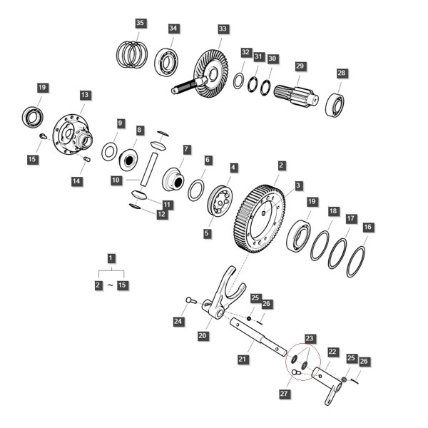 O-kroužek 15,80 x 2,40 mm / LS MT1,25 / LS MT3,35 / LS MT3,40 / LS MT3,50 / LS MT3,60 / S801016010 / 40029204