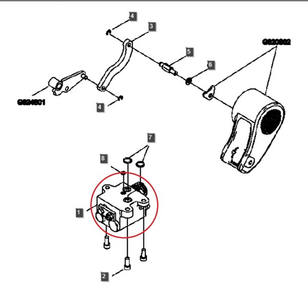 Válvula hidráulica / 45 l/min / LS PLUS 80 / LS PLUS 80 / LS PLUS 90 / TRG822 / n.º 40030267