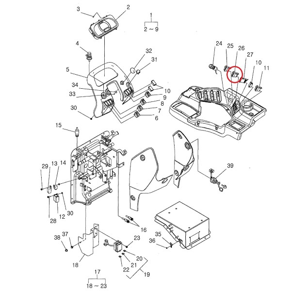 Interruptor diferencial / 12V / 10A / EHD / LS PLUS 70 / LS PLUS 80 / LS PLUS 90 / TRG750 / 40031156