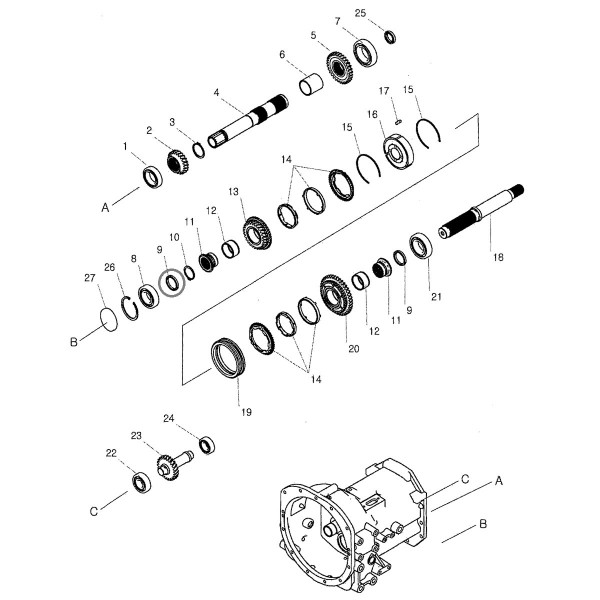 Distanzstück / Nr. 40031315 / LS Traktor