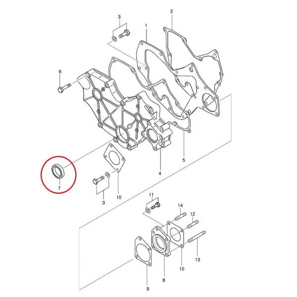 Seal / LS i28 / LS R28i / LS XJ 25 / AH20571 / MD008762 / No. 40055749