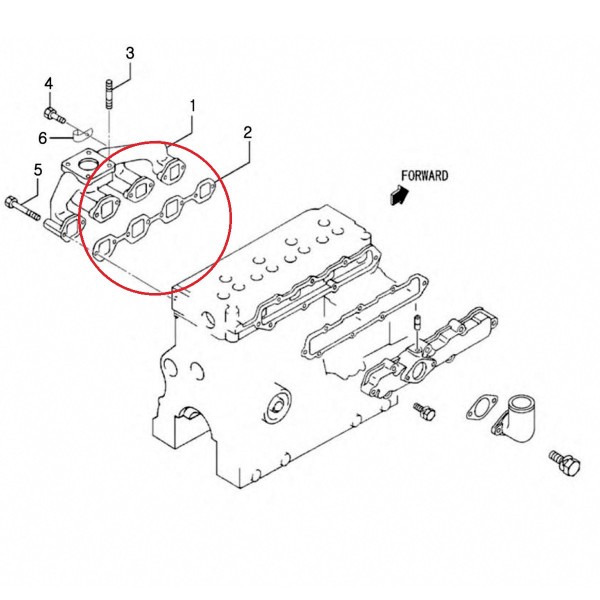 Auspuffkrümmerdichtung / LS i28 / LS i36 / LS R28i / LS 36i / 31A3201200 / Nr. 40109246