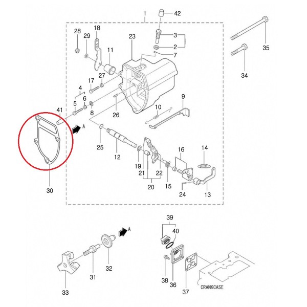 Gasket / LS Tractor / No. 40109273