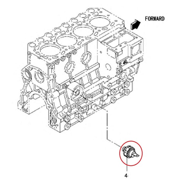 Czujnik ciśnienia oleju / LS Tractor / 40224995 / nr 40109287