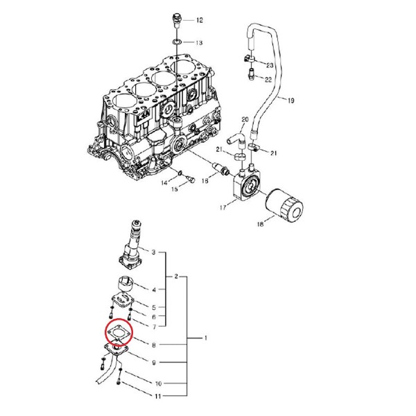 Gasket / LS Tractor / No. 40150204