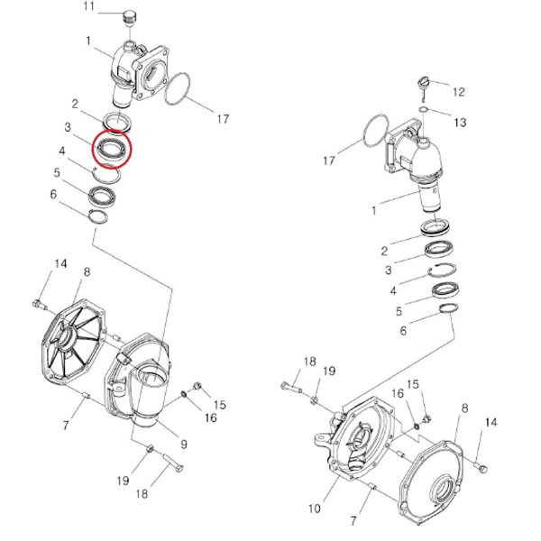 Cojinete de bolas / A0869100 / Ls Tractor 40152055