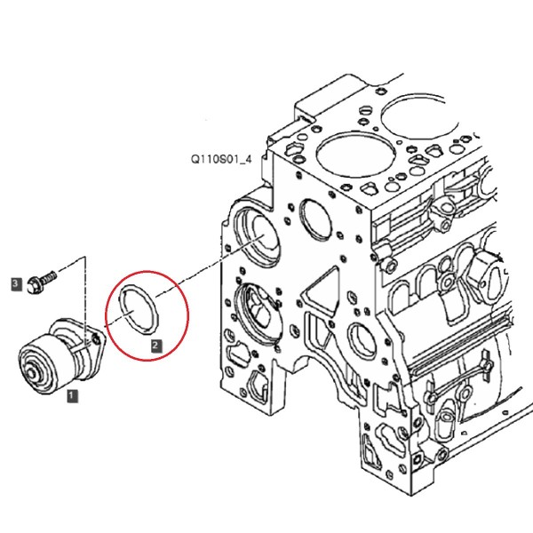 Gasket / LS Tractor / No. 40167642