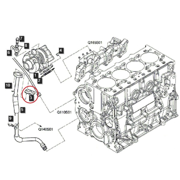 Uszczelka turbosprężarki / Ø 13 mm / LS PLUS70 / LS PLUS80 / LS PLUS90 / 500370706 / nr 40167696 | Traktor.com.pl