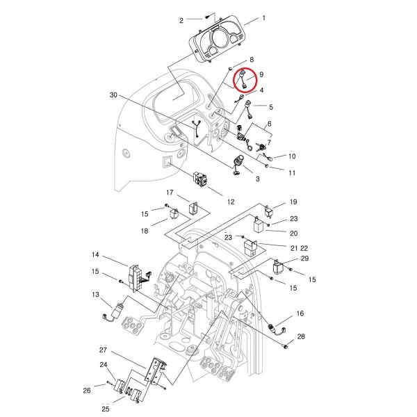 Spínač PTO č. LS Traktor 40188760