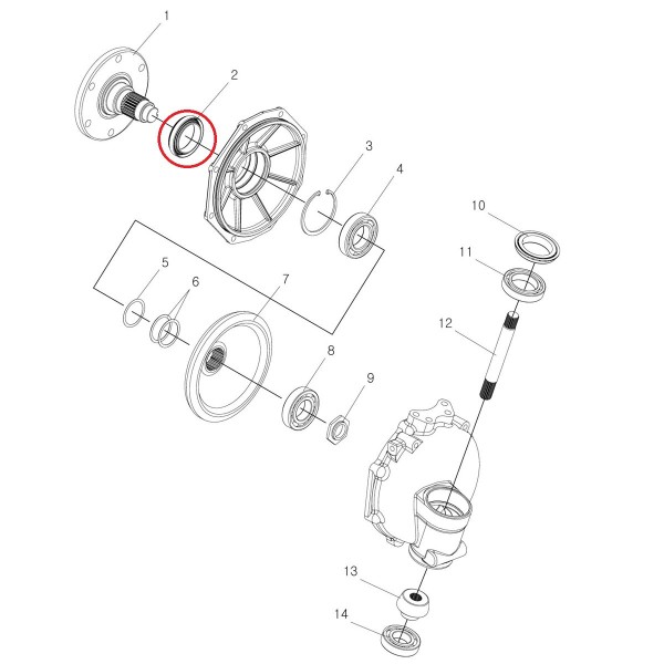 Oil Seal No. 40188939 LS Tractor