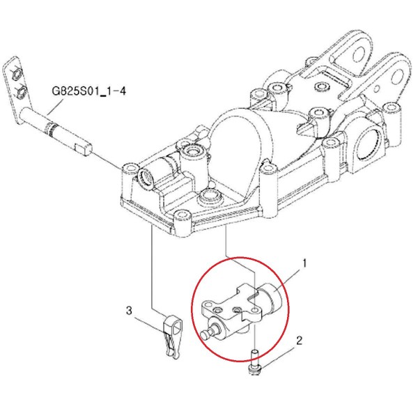 Zawór hydrauliczny podnośnika TUZ / LS XJ25 / TRG822 / nr 40194187 | Traktor.com.pl