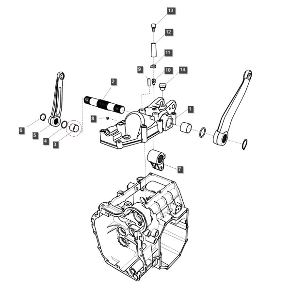 Posuvné pouzdro 35 x 39 x 30 mm / LS XJ25 / LS MT1.25 / A0678030 / Ls Traktor 40194608