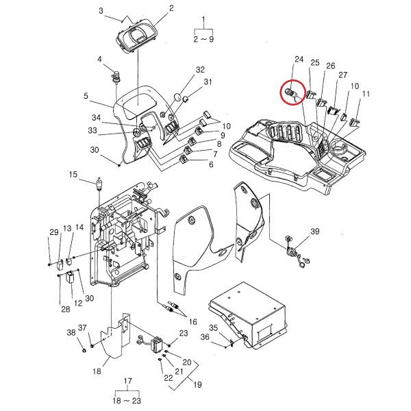 PTO/PTO switch / LS PLUS 70 / LS PLUS 80 / LS PLUS 90 / 40195544
