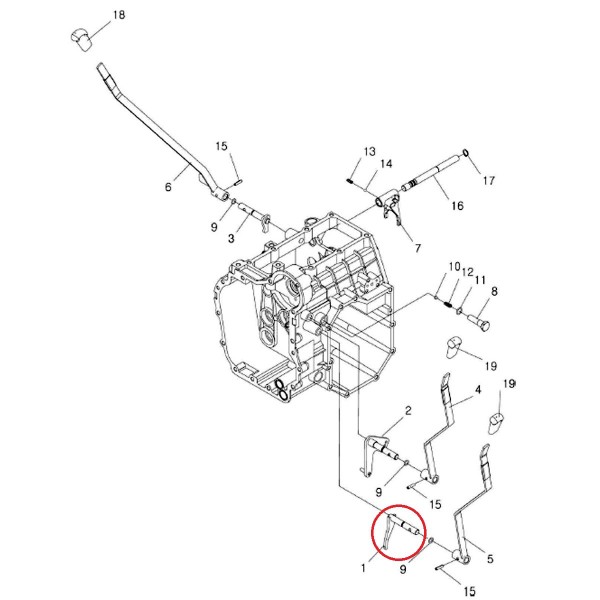 Radiaca páka 4 x 4 / LS XJ 25 / TRG291 / 40195607