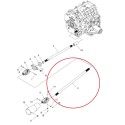 Hnací hřídel / 500 x 20 mm / 4 x 4 / 14T/14T / LS XJ 25 / 40196060