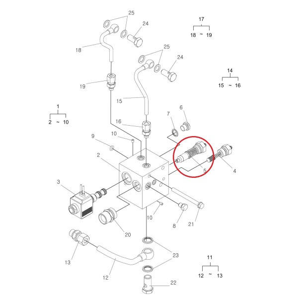 Pressure valve / LS MT 3.50 / LS MT 3.60 / G822 / No. 40196337