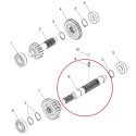 Wałek napędu 198 x 24 mm / 14T/18T/18T / LS XJ 25 / TRG288 / 40196973 | Traktor.com.pl