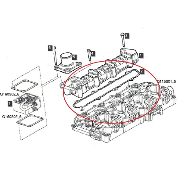 Ansaugkrümmerdichtung / LS PLUS70 / LS PLUS80 / LS PLUS90 / 504171144 / Nr. 40199022