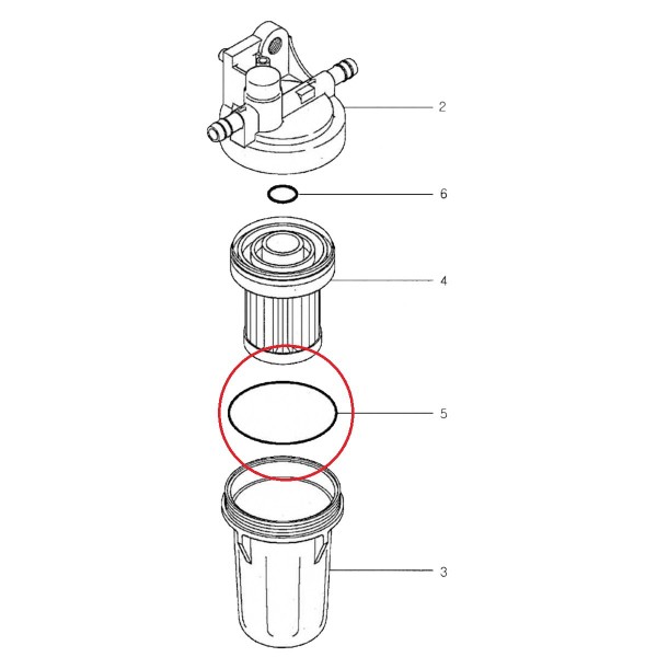 Kraftstofffilter-O-Ring / LS-Traktor / Nr. 40223871