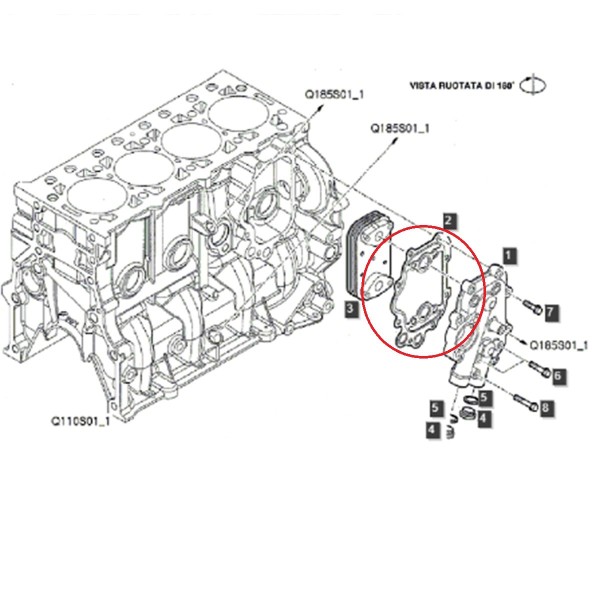 Olejové těsnění / LS P7010 / LS P7030 / 504155544 / č. 40224500