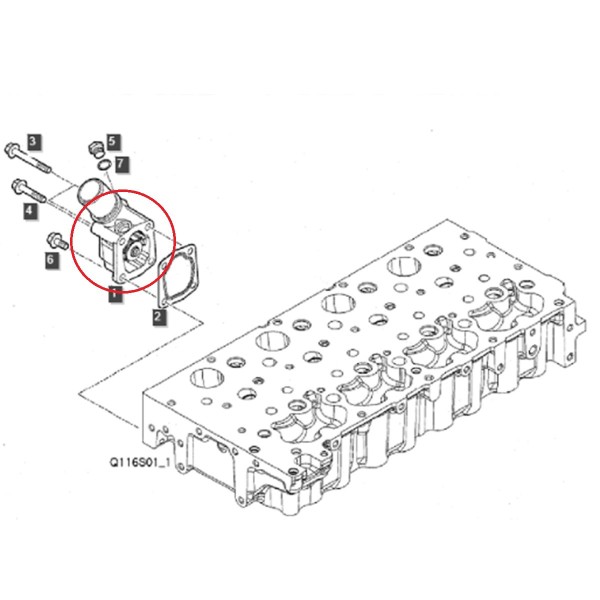 Thermostatgehäuse + Thermostat 79°C / LS PLUS70 / LS PLUS80 / LS PLUS90 / 504221036 / 40224531