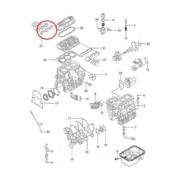 Joint de collecteur d'échappement / LS XJ25 / 31B3201200 / no. 40225017