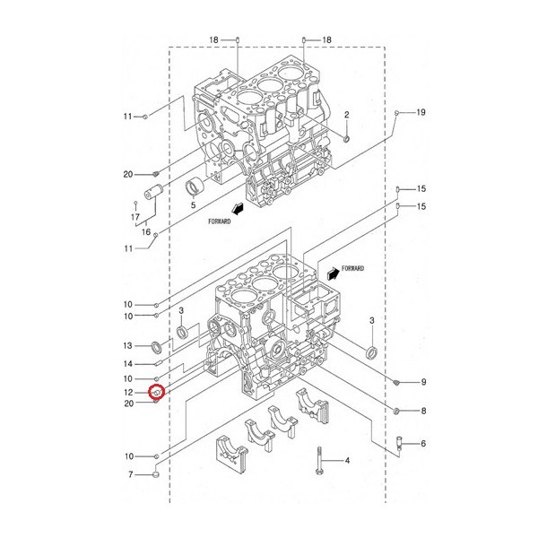 Sliding bush / LS XJ25 / LS Tractor / MS471110 / no. 40225231