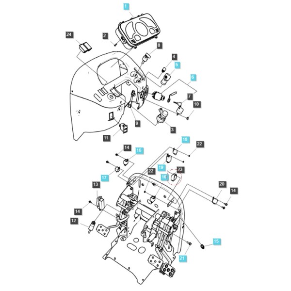 Przekaźnik / 12V / LS MT1.25 / LS MT3.35 / LS MT3.40 / LS MT3.50 / LS MT3.60 / n.º 40234130
