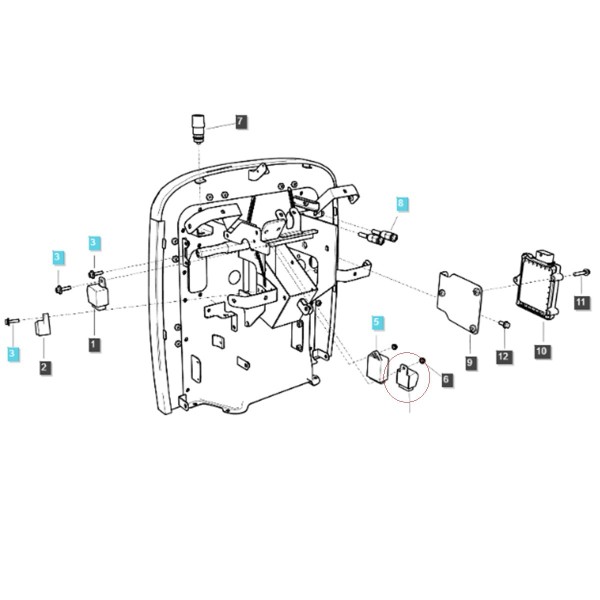 Przekaźnik / 12V / LS MT1.25 / LS MT3.35 / LS MT3.40 / LS MT3.50 / LS MT3.60 / nr 40234130 | Traktor.com.pl
